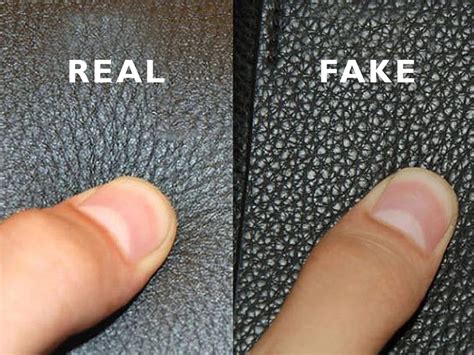 how to tell real leather from fake worn wear bags|real leather identification.